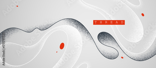 Minimal curvy lines vector abstract background, relaxing and tranquil art abstraction, antistress textured flowing lines, elegant dunamic graphics.