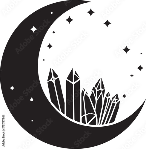 Celestial Cat Under the Moonlight