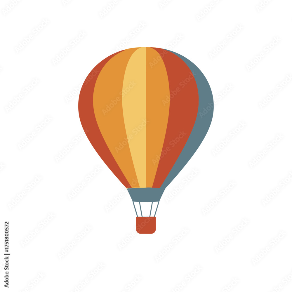 Fototapeta premium Colorful Hot Air Balloon Floating Gracefully in the Sky.