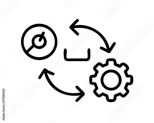 Workflow automation process with gear and timer