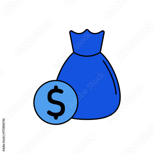 Search icon outline editable stroke line drawing eps