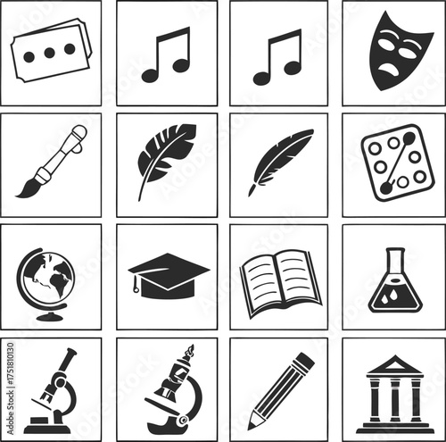 Travel and Vacation Icon Set – Tourism, Adventure, and Holiday Vector Symbols