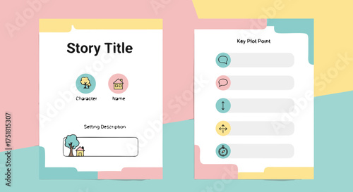 Story Planning Template for Kids & Creative Writing