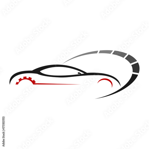 Car service logo design vector illustration. Car repair logo