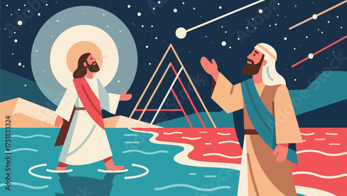The Miracle of Jesus Walking on Water with Peter