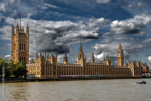Westminster Palace (Parliament) and Beneath The River Thames In London, United Kingdom