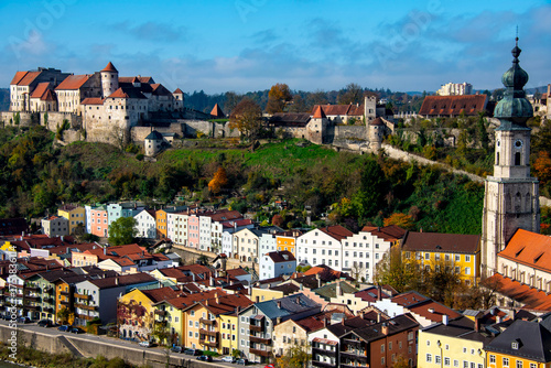 Town of Burghausen in Bavaria - Germany