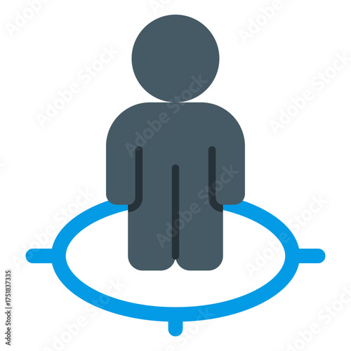 Position icon. Current location. GPS tracking and navigation reference collection.Flat Icon