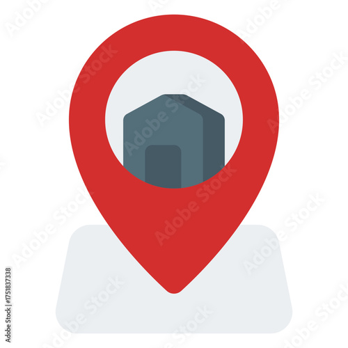 Location icon. Map pin. GPS position and direction marker collection.Flat Icon