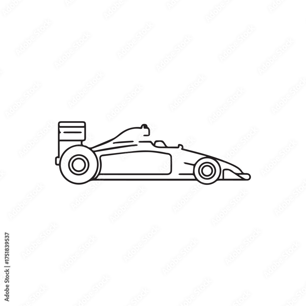 Obraz premium f1 car vector illustration