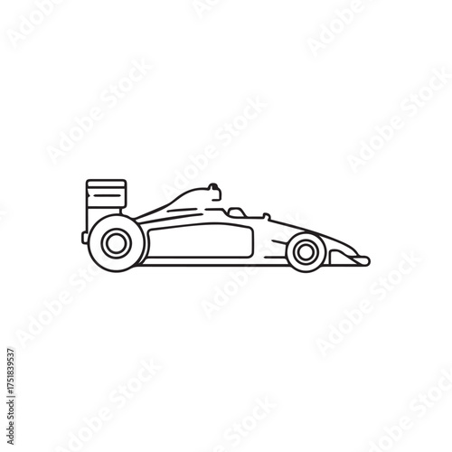 f1 car vector illustration