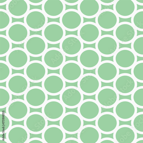 cute unique round shape textile fabric pattern fashion art wallpaper green ash background