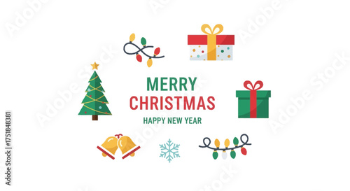 Celebrate the winter holidays with a festive cruise ship adorned with Christmas lights for a sea vacation