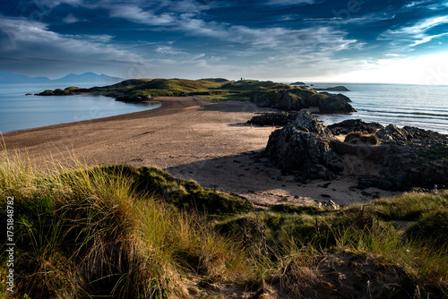 Island Ynys Llanddwyn At Newborough Beach At The Atlantic Coast Of North Wales, United Kingdom