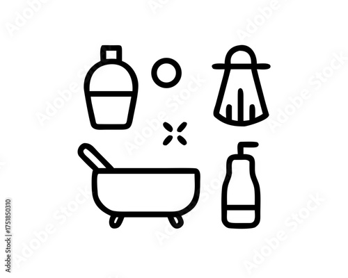 Bathroom accessories and toiletries