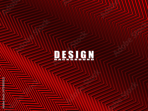 High contrast shiny red and black stripes background. Abstract technology graphic banner design. Vector corporate background.