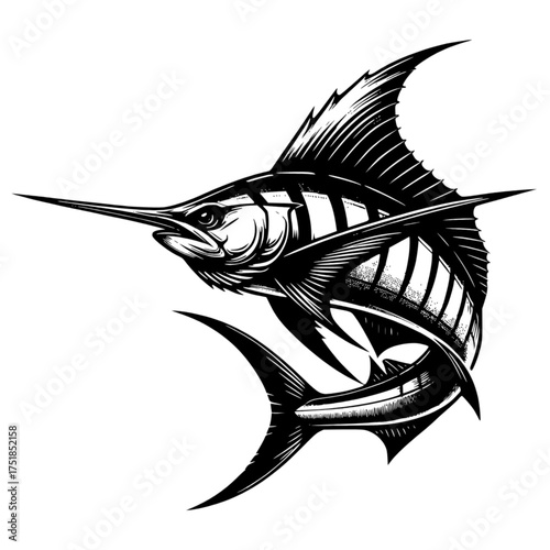 Swordfish vector image illustration