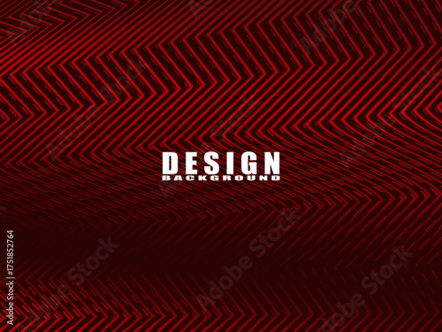 High contrast shiny red and black stripes background. Abstract technology graphic banner design. Vector corporate background.