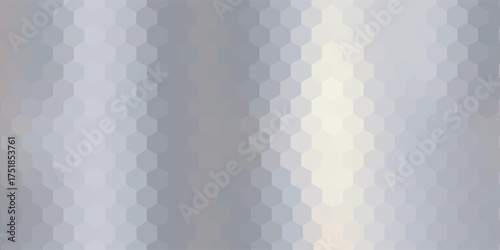 Brilliant background with a silver gradient and metallic texture effect. Vector illustration with bright patches of polished metal
