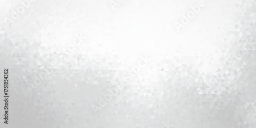 Seamless white triangles mosaic background, Silver geometric shapes pattern or abstract gradient triangular retro shapes,  illustration vector.
