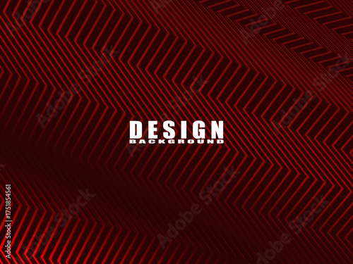 High contrast shiny red and black stripes background. Abstract technology graphic banner design. Vector corporate background.