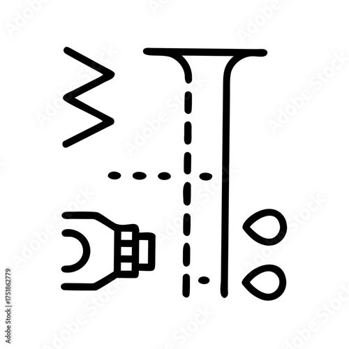 A water leak is being detected