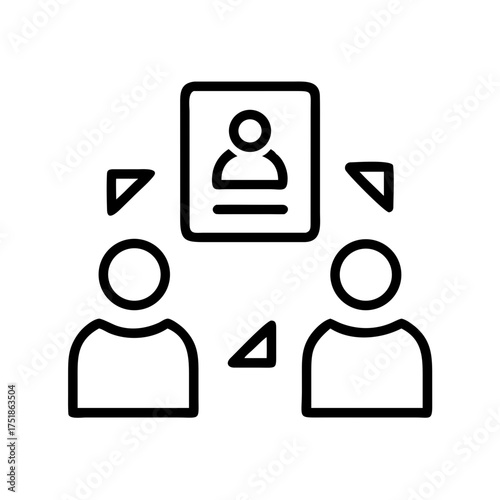 Two people are communicating and exchanging information