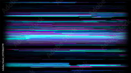 A vibrant abstract background featuring horizontal lines in shades of blue, purple, and black, creating a dynamic and modern visual effect