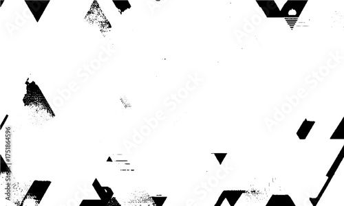 Glitch error texture layer with grunge noise distortion and distressed effect . Distorted glitch grunge overlay texture with digital noise and defect shapes