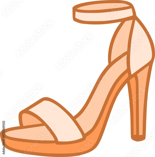 Fashion footwear clip art vector.