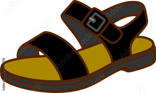 Fashion footwear clip art vector.