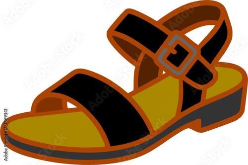 Fashion footwear clip art vector.