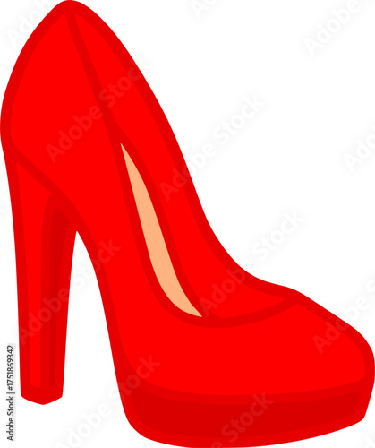 Fashion footwear clip art vector.