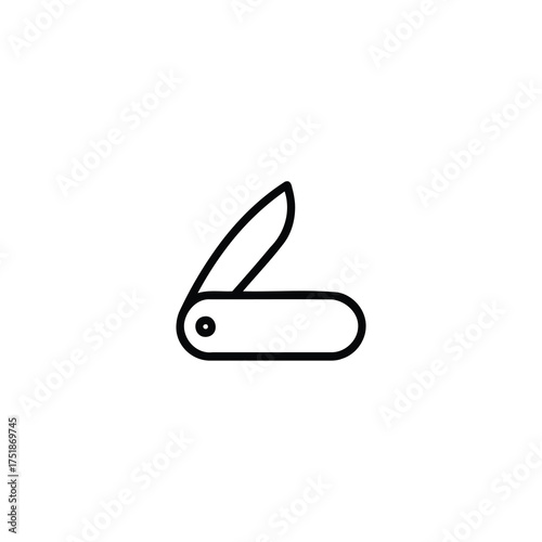 Folding Pocket Knife Icon