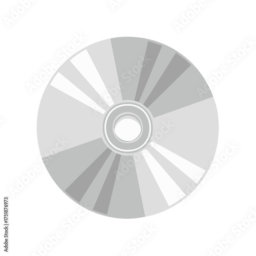 Illustrated image of a compact disc, a storage data media element