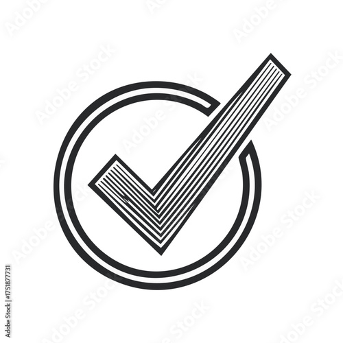 Checkmark Symbol Illustration: Verification, Confirmation, Validation, and Approval
