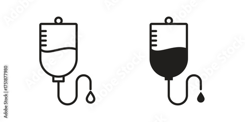 IV bag icon. Monochrome simple icons for templates, web design