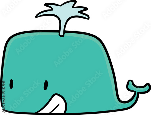 Illustration of whale
