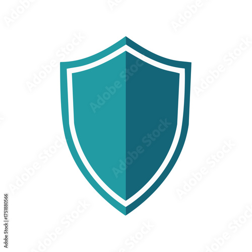 Security Shield Icon Graphic Symbolizing Protection and Trust with Modern Design Elements