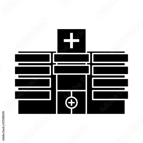 Hospital icon desigbn