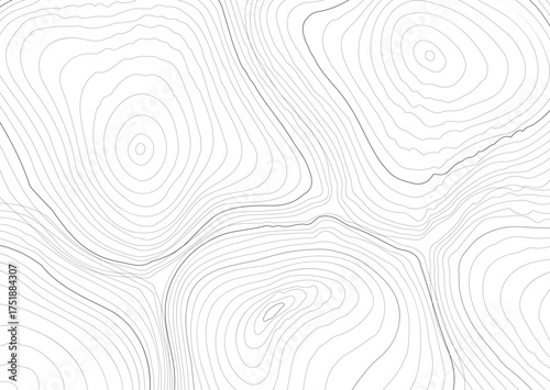 Topographic map background geographic line map, topographic wavy pattern design
