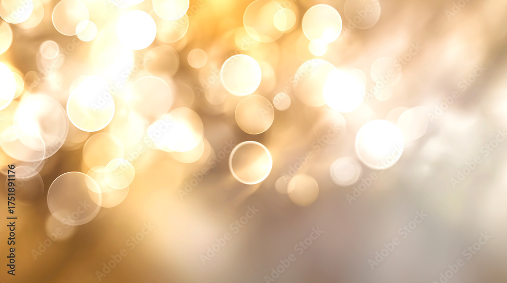 Obraz premium 金色のキラキラしたラグジュアリーな玉ボケ背景
