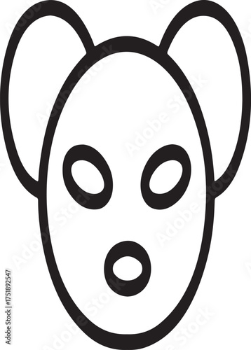 Round ears mask