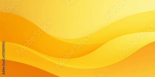 Abstract flowing waves of warm yellow and orange hues creating a vibrant and energetic background design