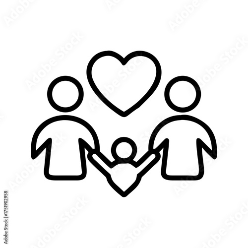 Family icon symbolizing love and connection