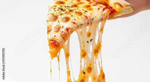 Delicious Melted Cheese Pizza Slice Ready to Eat
