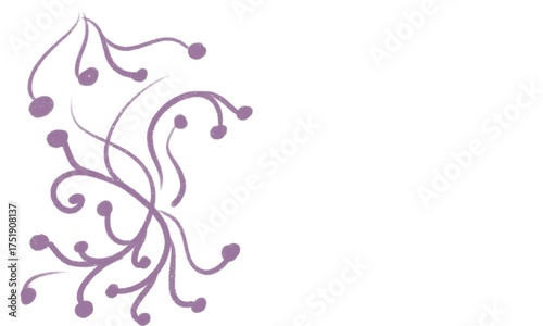 abstract floral background and copy space for text