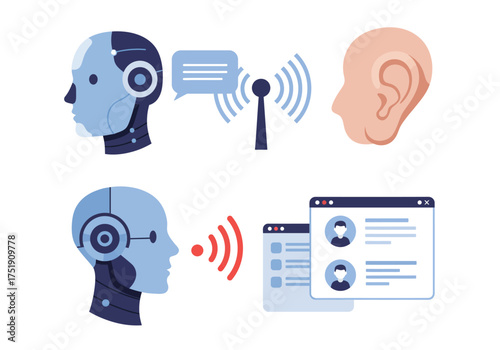 AI Communication Robots Connecting with Humans Through Speech and Data Analysis
