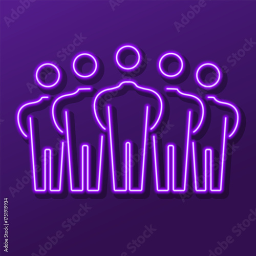 board of directors neon sign, colorful modern design trends on black background. Vector illustration.