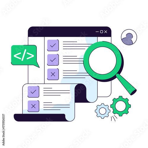 Premium download illustration of search list